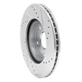 DFC 03-17 Acura ILX Front Left Drilled & Slotted Silver Brake Rotor