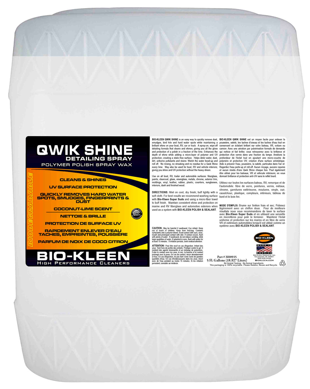 BIOKLEEN QWIK SHINE 5 GAL