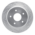 DFC 98-05 Chevrolet S10 Rear Right Drilled & Slotted Silver Brake Rotor