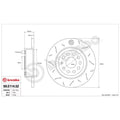 Brembo 11-18 Audi Q3/2014 Audi TT Roadster 2.0 TTS Quattro Rear TY3 Sport Disc Rotor - 300X12