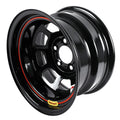 15x8 IMCA Wheel D-Hole Black 5x5