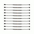 RGB LED 10 STRIP KIT W 2 REMOTE TYPES