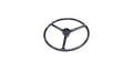 Black 17 Inch Diameter Steering Wheel for Select Jeep CJ-3B, CJ-5, CJ-6, FC-150 Crown Automotive