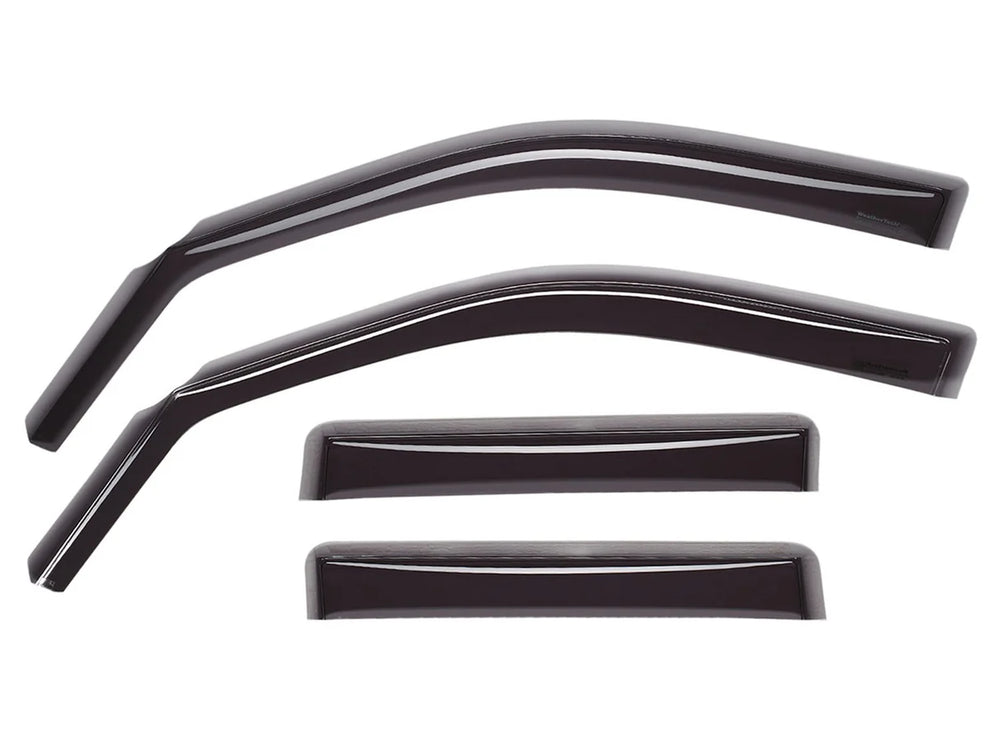 WeatherTech 19-24 Chevrolet Silverado 1500 Front and Rear Side Window Deflectors - Dark Smoke