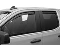 WeatherTech 19-24 Chevrolet Silverado 1500 Front and Rear Side Window Deflectors - Dark Smoke