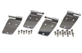 Kentrol 76-93 Jeep CJ/Wrangler YJ Door Hinge Set 4 Pieces - Polished Silver