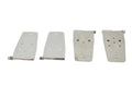 Kentrol 76-93 Jeep CJ/Wrangler YJ Door Hinge Set 4 Pieces - Polished Silver