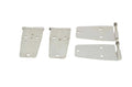 Kentrol 76-93 Jeep CJ/Wrangler YJ Door Hinge Set 4 Pieces - Polished Silver