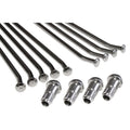 Excel Rear Spoke/Nipple Set (w/ Wrench) - 8 Gauge / 36 Qty - Silver