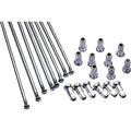 Excel Rear Spoke/Nipple Set (w/ Wrench) - 8 Gauge / 32 Qty - Silver