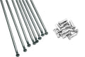 Excel Rear Spoke/Nipple Set (w/ Wrench) - 8 Gauge / 36 Qty - Silver