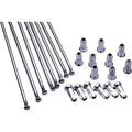Excel Rear Spoke/Nipple Set (w/ Wrench) - 8 Gauge / 36 Qty - Silver