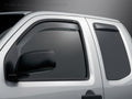 WeatherTech 05+ Nissan Frontier Crew Cab Front and Rear Side Window Deflectors - Dark Smoke