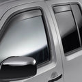 WeatherTech 05+ Nissan Frontier Crew Cab Front and Rear Side Window Deflectors - Dark Smoke
