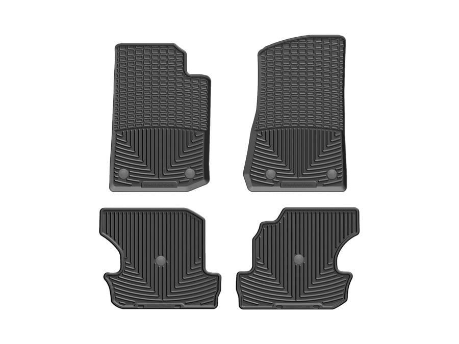 WeatherTech 2020+ Jeep Jeep Wrangler Front and Rear Rubber Mats - Black