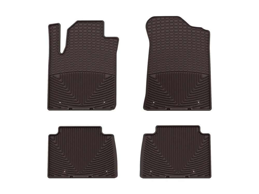 WeatherTech 11-13 Infiniti QX / 14-18 QX80 / 17-18 Nissan Armada Front & Rear Rubber Mats - Cocoa