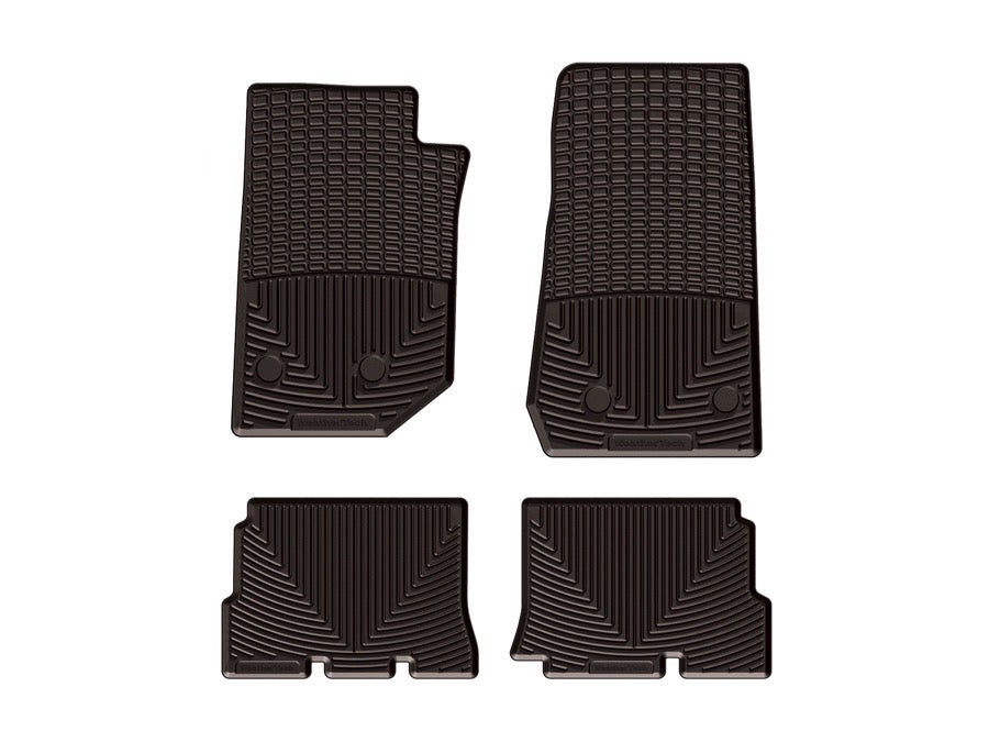 WeatherTech 2014-2016 Jeep Wrangler Front & Rear Rubber Mats - Black