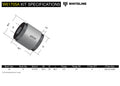 Whiteline Plus 5/95-03 Infiniti QX4 / 8/86-8/95 Pathfinder Rear Trailing Arm - Upper & Lwr Bushing