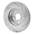 DFC 11-23 Chevrolet Cruze (Mexico) Front Left Drilled & Slotted Silver Brake Rotor