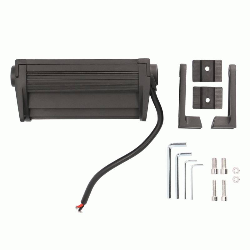 8IN BLACKOUT DUAL ROW LIGHTBAR - 12 LED
