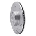 R1 01-08 Saab 9-2X Front Right Drilled & Slotted Silver Brake Rotor