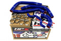HPS Performance Blue Reinforced Silicone Radiator Hose Kit Coolant for Kawasaki 09-10 KX250F