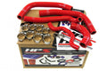 HPS Performance Red Reinforced Silicone Radiator Hose Kit Coolant for Kawasaki 09-10 KX250F