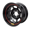 15x8 D Hole 5x5.5 BC 4in BS Black DOT