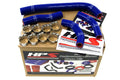 HPS Performance Blue Reinforced Silicone Radiator Hose Kit Coolant for Honda 10-13 CRF250R