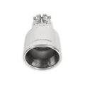 Exhaust Tip Exhaust Tip 4.00 Inch Rolled Angle Polished SS Fits 2.50 Inch Tubing Clamp On Flowmaster