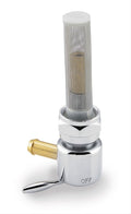 Bikers Choice Chrome Round Petcock 22MM Left Outlet
