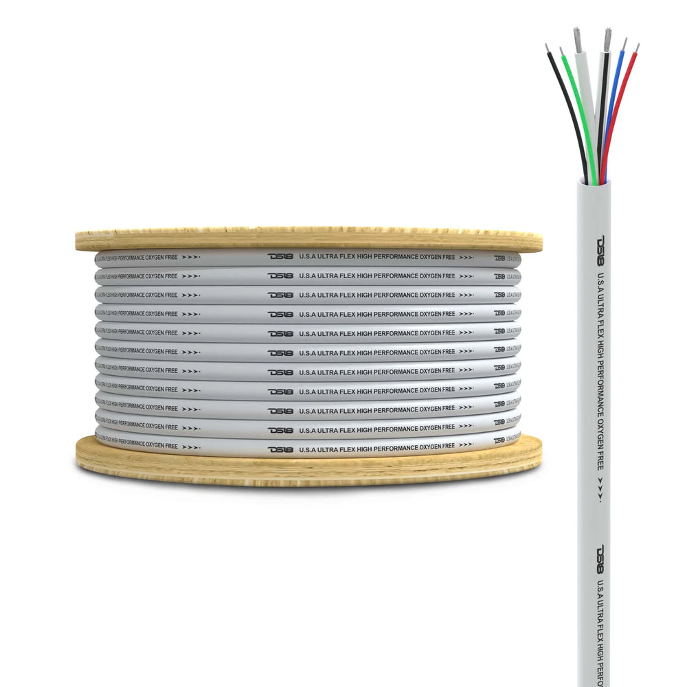 DS18 18-Gauge LED RGB Wire 16-Gauge Speaker Wire 100ft