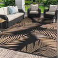STRIPED PEAKS OUTDOOR MAT 12FT X 9FT (BLACK/GREY)