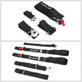 5 Pt 3inch Seat Belt Harness Cam Lock- Black