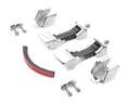 Left & Right Stainless Steel Hood Catch Kit Jeep 2007-2018 JK Wrangler RT Off Road