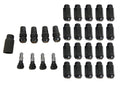 WHEEL INSTALLATION KITS GORILLA LOCKS ACORN BULGE EXTRA LONG (13/16IN HEX) 14MM X 1.50 BLACK CHROME