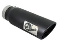 aFe Diesel Exhaust Tip Bolt On Black 4in Inlet x 5in Outlet x 15in