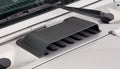 ~(0.9 lbs. 16X8X7)~ TRAIL ARMOR 1998-2018 JEEP WRANGLER HOOD SCOOP (SMOOTH ABS) BLACK