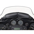 Willie & Max 06-13 HD FL/FLH/FLT/FLHT Two Pouch Windshield Bag (21.25inL x 6.5inH x 2.25inD) - Black