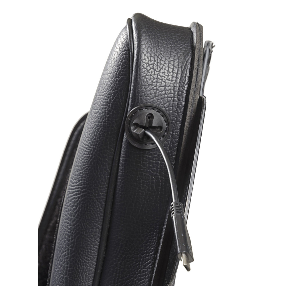 Willie & Max 06-13 HD FL/FLH/FLT/FLHT Two Pouch Windshield Bag (21.25inL x 6.5inH x 2.25inD) - Black