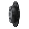 R1 92-00 Lexus GS300 Rear Right Drilled & Slotted Black Brake Rotor