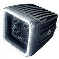 Oracle Off-Road 3in W Square Spotlight with Halo - UV/Purple