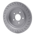 R1 Concepts GEOSPEC Coated Rotor - Drilled Fits Cadillac XLR