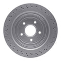 R1 Concepts GEOSPEC Coated Rotor - Drilled Fits Cadillac XLR