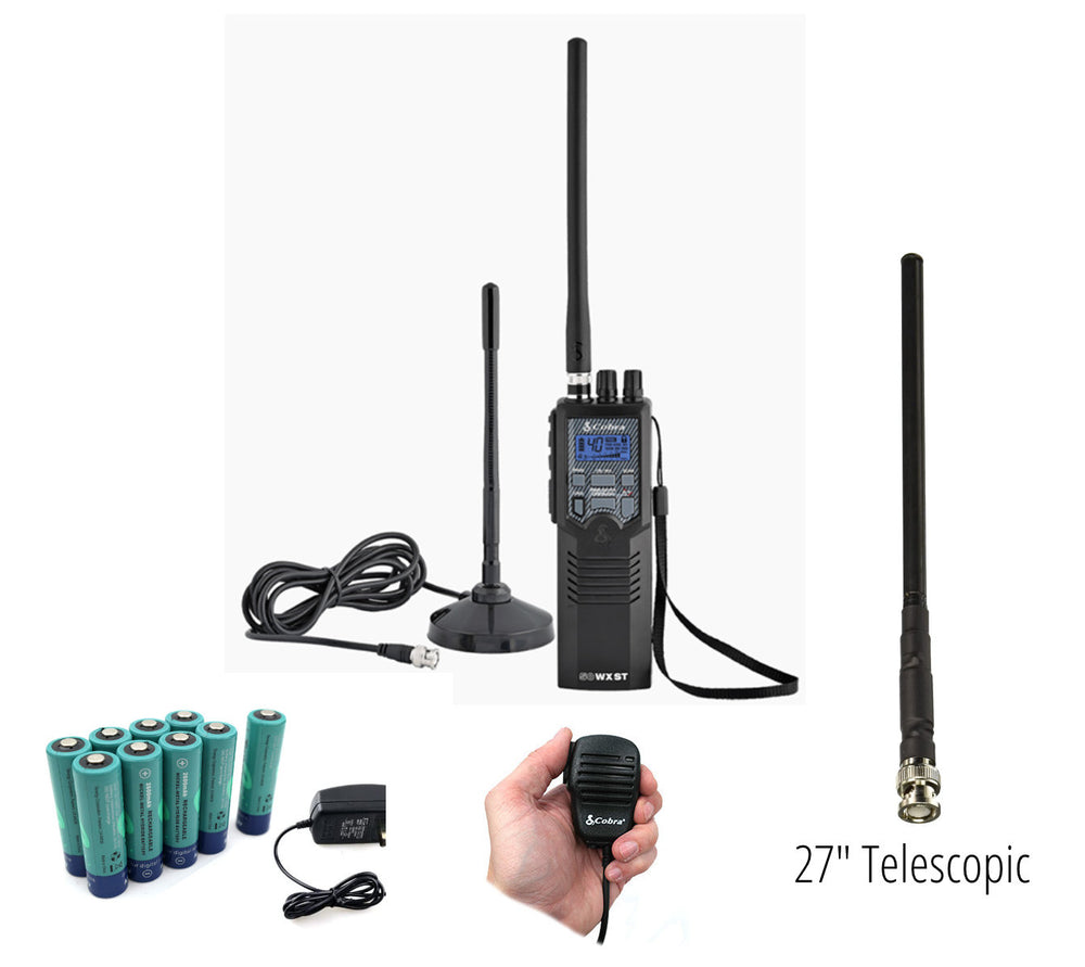 COBRA HANDHELD CB RADIO W/ MAGNETIC MOUNT ANTENNA