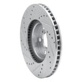 DFC 00-10 Pontiac Vibe Front Right Drilled & Slotted Silver Brake Rotor