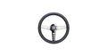 NRG Light Weight Gaming Steering Wheel - Driftz 350mm 3 Black Chrome Spokes Perforated Leather