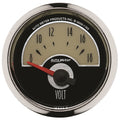 AutoMeter Gauge Voltmeter 2-1/16in. 18V Electric Chevy Gold Bowtie