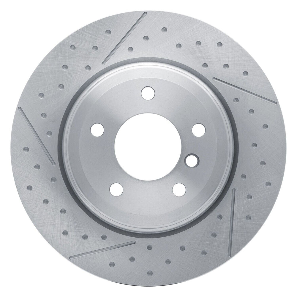 R1 06-13 BMW 328I Rear Dimpled and Slotted Brake Rotor
