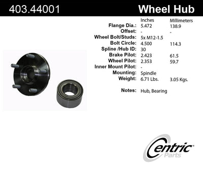 STANDARD HUB ASSEMBLY REPAIR KIT